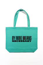 Load image into Gallery viewer, BlackStar “By Indie Means Necessary” Tote